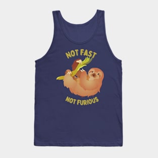 Sloth: Not Fast, Not Furious Tank Top